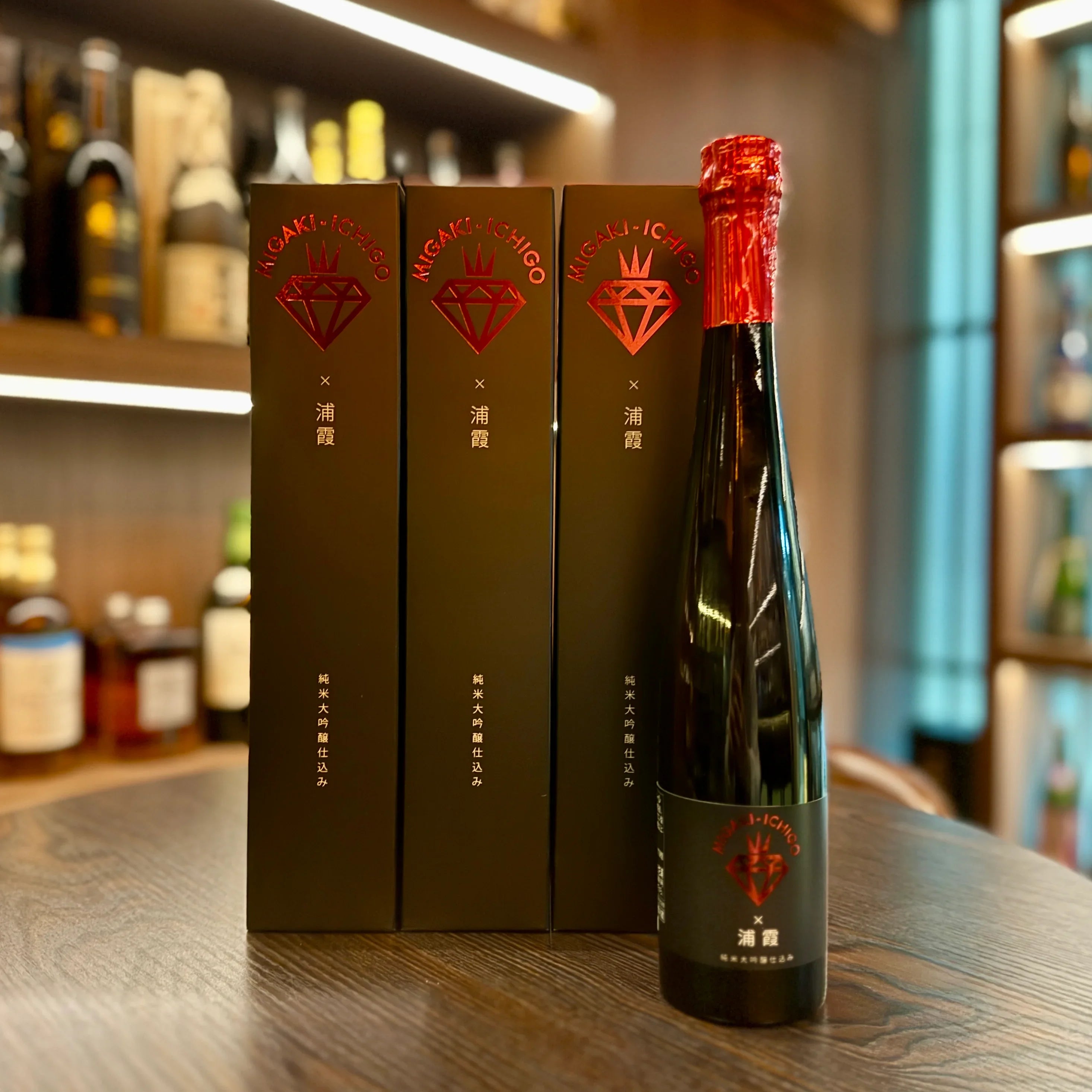 日本清酒 - 浦霞 純米大吟釀 x Migaki Ichigo 375ml