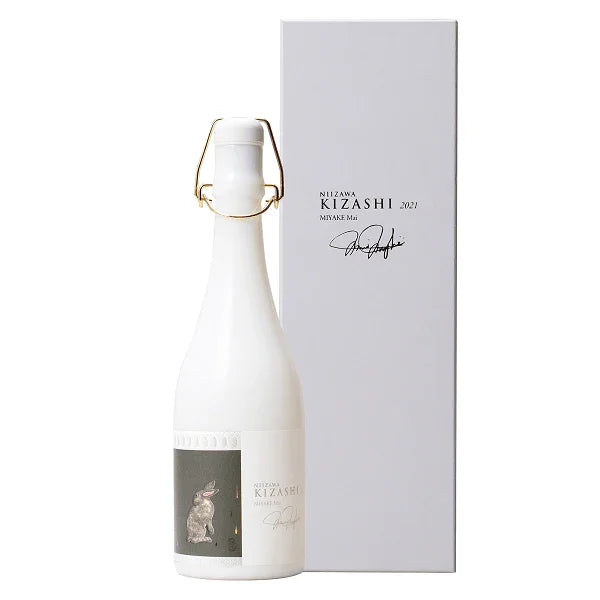 日本清酒 - 伯樂星 NIIZAWA KIZASHI 純米大吟醸 藝術家版 白樽 (7% 精米步合) 720ml - Chillax.hk
